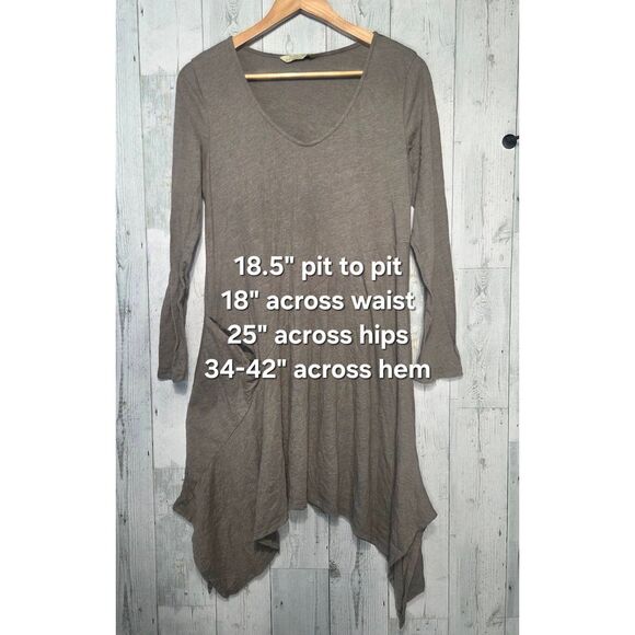 Chalet Cotton Blend Asymmetrical Handkerchief Hem Goblincore Dress Sz. M - Picture 2 of 7